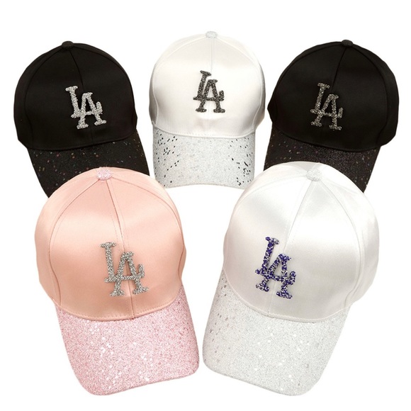 COPY - •Glitter and Sparkle• LA Adjustable Baseball Cap - Picture 3 of 3